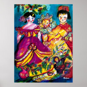 POSTER POUPÉES ANTIQUES MAGNIFIQUES