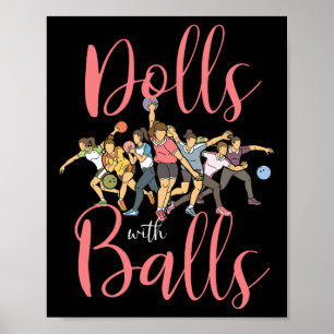Poster Poupées avec championnat de football féminin