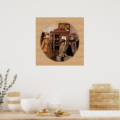 Poster Poupées de mode Shopping (Cuisine)