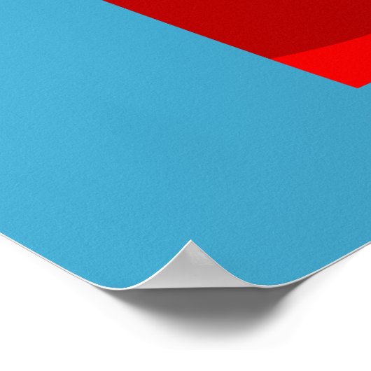 Poster Poupées japonaises Red Kokeshi (Coin)