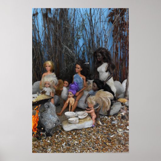 Poster Poupées préhistoriques. (Devant)