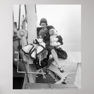 Poster Poupées sur la plate-forme, les années 1920