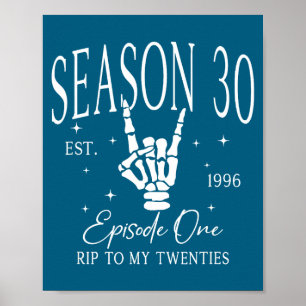 Poster Pour 30e 1996 Repose 20 ans Mort