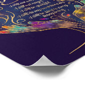 Poster Pour aujourd'hui Reiki Principes préceptes (Coin)