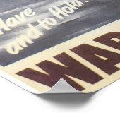 Poster Pour avoir et tenir (Coin)