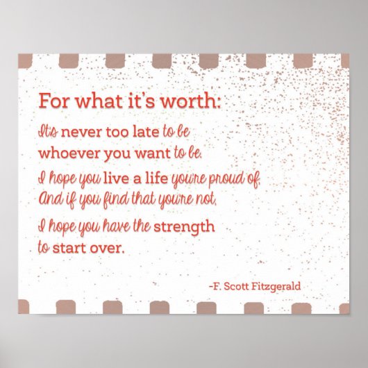 Poster Pour ce que ça vaut (Devant)