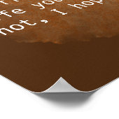 Poster Pour ce que ça vaut F. Scott Fitzgerald Citation (Coin)