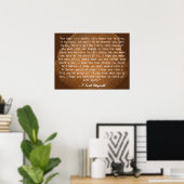 Poster Pour ce que ça vaut F. Scott Fitzgerald Citation (Bureau à domicile)