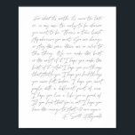 Poster Pour ce que ça vaut...F. Script Scott Fitzgerald<br><div class="desc">Pour ce que ça vaut,  il n’est jamais trop tard ou trop tôt dans mon coque pour être qui vous voulez. -F. Script Scott Fitzgerald</div>