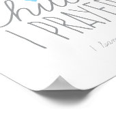 Poster Pour Cet Enfant, J'Ai Prié 1 Samuel 1:27 Bleu (Coin)