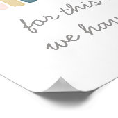 Poster Pour Cet Enfant Nous Avons Prié Boho Aquarelle Arc (Coin)