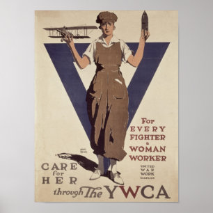 Poster Pour chaque combattant une travailleuse