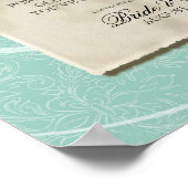 Poster Pour construire un amour durable - Aqua Damask Pea (Coin)