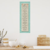Poster Pour construire un amour durable - Aqua Damask Pea (Cuisine)