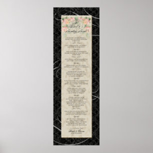 Poster Pour construire un amour durable - Noir Damask Pea