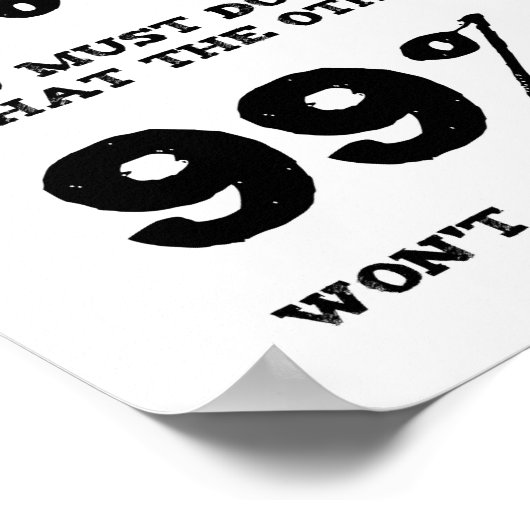 Poster Pour devenir le devis d'un pour cent (Coin)