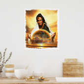 Poster Pour Dieu si aimé le monde... John 3:16 (Cuisine)