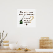 Poster Pour écrire ou ne pas écrire (Cuisine)