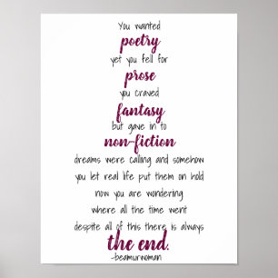 poster pour encadrer votre poésie