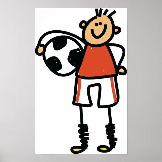 Poster pour enfants de soccer (Devant)