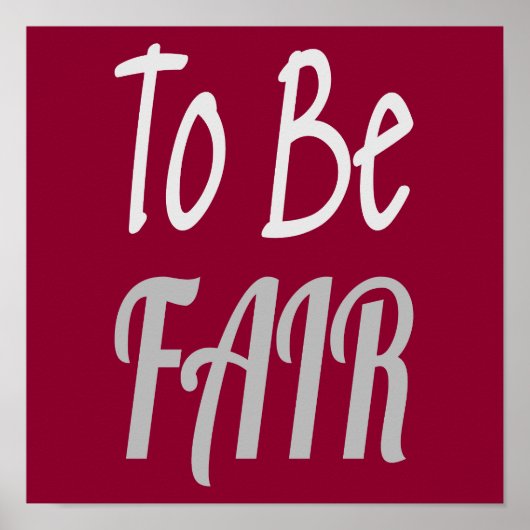 Poster Pour être juste Lettre Kenny (Devant)