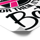 Poster Pour eux Sensibilisation au cancer du sein (Coin)