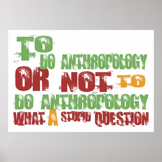 Poster Pour faire de l'anthropologie (Devant)