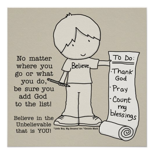 Poster Pour faire la liste (Devant)