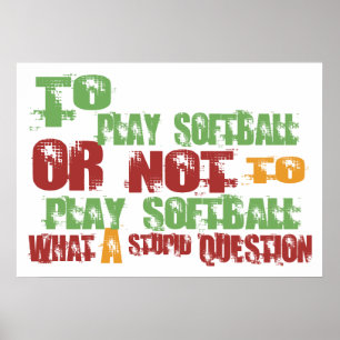 Poster Pour jouer au base-ball