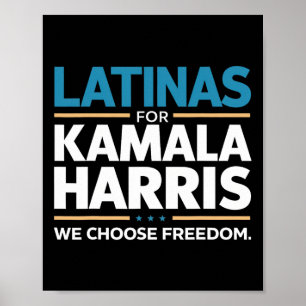 Poster Pour Kamala Harris 2024, nous choisissons la liber