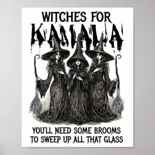 Poster Pour Kamala, vous aurez besoin de balais pour tout