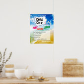 Poster pour la garderie Garde d'enfants (Cuisine)