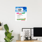 Poster pour la garderie Garde d'enfants (Bureau à domicile)