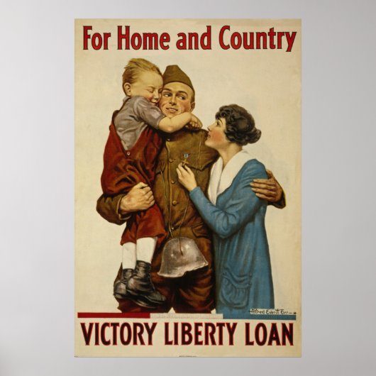 Poster Pour la maison et le pays Victory Liberty Loan (Devant)