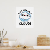 Poster Pour la séchage Cloud amusant plume météorologique (Cuisine)