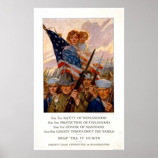 Poster Pour la sécurité de la femme...aider jusqu'à ce qu (Devant)