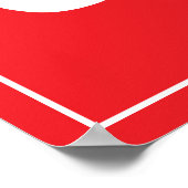 Poster POUR LA VENTE SIGNER blanc rouge (Coin)