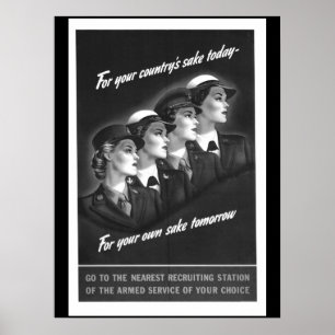Poster Pour l'amour de votre pays image de guerre d'aujou