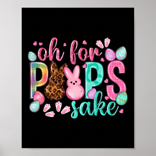 Poster Pour l'amour des Peeps Lapins de Pâques Mignons Et (Devant)