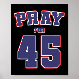 Poster Pour le 45 président Trump 2020 Patriotic American