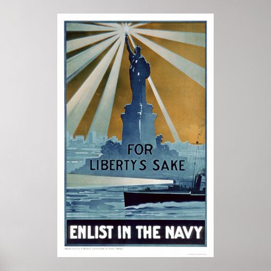Poster Pour le bien de la liberté, enrôlez dans la marine (Devant)