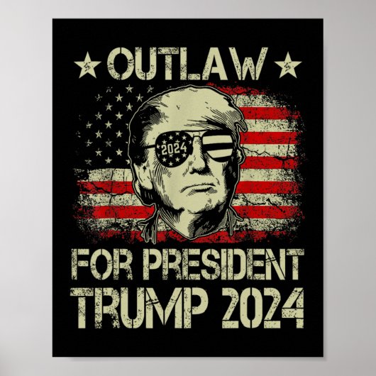Poster Pour le président Trump 2024 (Devant)
