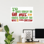 Poster Pour le ski de fond (Bureau à domicile)