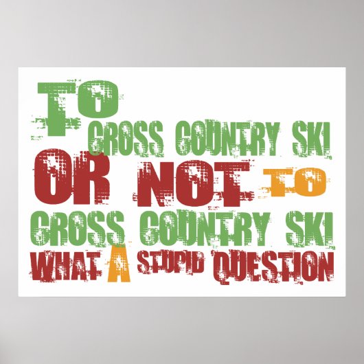 Poster Pour le ski de fond (Devant)