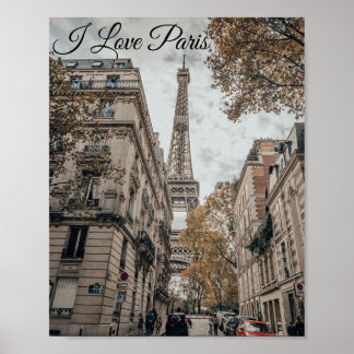 Poster pour les amoureux de Paris
