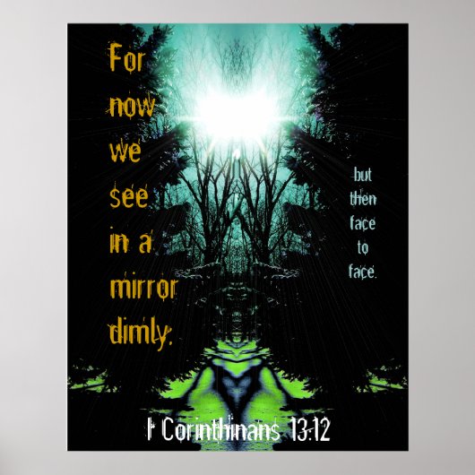 Poster Pour Maintenant Nous Voyons dans un Miroir Sombrem (Devant)