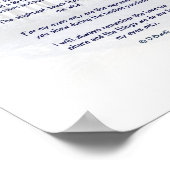 Poster Pour mes yeux filigrane (Coin)