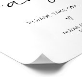 Poster Pour Notre Numéro Un Fans Moderne Mariage Fan Favo (Coin)