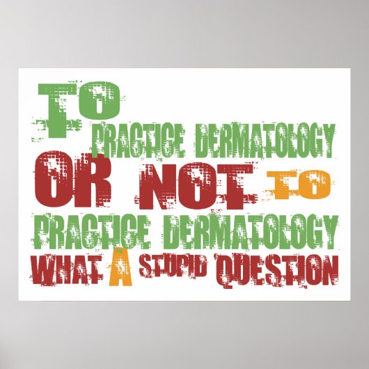 Poster Pour pratiquer la dermatologie (Devant)