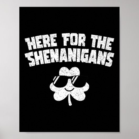 Poster Pour Shenanigans Drôle Jour de la Saint Patrick Ho (Devant)